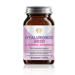 Siberian Wellness Hyaluronic Acid & Natural Vitamin C (sklo), 60 kapslí