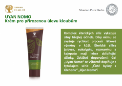 UYAN NOMO Tělový balzám s chondroitinem a organickou sírou, 100 ml