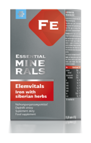 ElemVitals - Iron with Siberian herbs, 60 kapslí